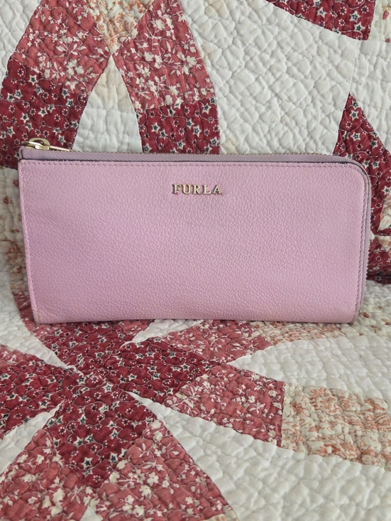 Furla Handbags - Furla Pink Zip-Around Leather Wallet